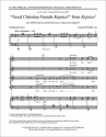 Gwyneth Walker, Rejoice!: No. 3 Good Christian Friends Rejoice! SATB, Piano or Organ Stimme