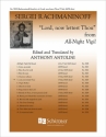 Sergei Rachmaninov, All-Night Vigil: 5. Lord, now lettest Thou Tenor solo and SATB divisi Stimme