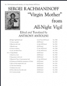 Sergei Rachmaninov, All-Night Vigil: 6. Virgin Mother SATB divisi Stimme