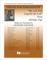 Sergei Rachmaninov, All-Night Vigil: 11. My soul doth magnify the Lord SATB divisi Stimme
