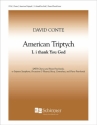 David Conte, American Triptych: I. I Thank You God SATB and Piano 4-Hands, Soprano Saxophone, 3 Percussions, Harp, CB Chorpartitur
