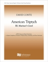 David Conte, American Triptych: III. Mariner's Carol SATB and Piano 4-Hands, Soprano Saxophone, 3 Percussions, Harp, CB Chorpartitur