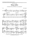 Fred Gramann, Many tables Soprano Solo, SATB a Cappella Stimme