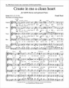 Frank Pesci, Create in me a clean heart SATB a Cappella, opt. Piano Stimme