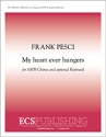 Frank Pesci, My heart ever hungers SATB, optional Keyboard Stimme