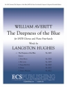 William Averitt, The Deepness of the Blue SATB, Piano Four-hands Chorpartitur