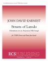 John David Earnest, Streets of Laredo TTBB Piano four-hands Stimme