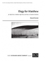 David Conte, Elegy for Matthew High Voice or Medium High Voice and Piano or Chamber Orchestra Klavierauszug