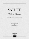 Walter Piston, Salute 4 B-flat Trumpets and optional Percussion Partitur + Stimmen