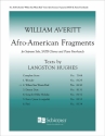 William Averitt, Afro-American Fragments: 2. When Sue Wears Red SATB, Piano Four-hands Stimme