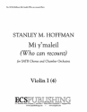 Stanley M. Hoffman, Mi y'maleil (Who can recount) SATB, Piano or Chamber Orchestra Stimmen-Set