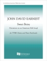 Sweet Betsy TTBB Piano Four-Hands Stimme