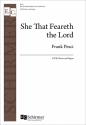 Frank Pesci, She That Feareth the Lord SATB Chorus and Organ Chorpartitur