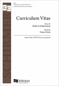 Robert Schuneman_Dana Gioia, Curriculum Vitae Soprano Solo and SATB unaccompanied Chorpartitur