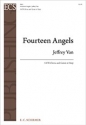Jeffrey Van, Fourteen Angels SATB Chorus and Guitar or Harp Chorpartitur