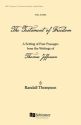 Randall Thompson, The Testament of Freedom Concert Band Partitur