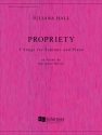 Juliana Hall, Propriety Soprano and Piano Buch