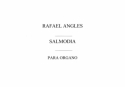 Rafael Angles, Salmodia Para Organo Orgel Buch
