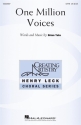 Brian Tate, One Million Voices SATB Choral Score