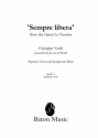 Giuseppe Verdi, Sempre Libera Sopran, Tenor and Concert Band Partitur + Stimmen