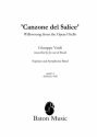 Giuseppe Verdi, Canzone del Salice Soprano and Symphonic Band Partitur + Stimmen
