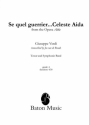 Giuseppe Verdi, Se quel guerrier....Celeste Aida Tenor and Symphonic Band Partitur + Stimmen