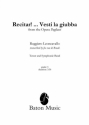 Ruggero Leoncavallo, Recitar! ... Vesti la giubba Tenor and Symphonic Band Partitur + Stimmen