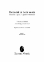 Vincenzo Bellini, Eccomi in lieta vesta Soprano and Symphonic Band Partitur + Stimmen