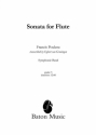 Francis Poulenc, Sonata for Flute Flte und Blasorchester Partitur + Stimmen