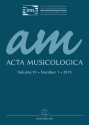 Acta Musicologica, Heft 1/2019  Magazine