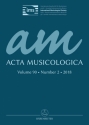 Acta Musicologica, Heft 2/2018  Magazine