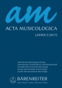 Acta Musicologica, 2/2017  Magazine