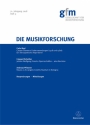 Die Musikforschung, Heft 3/2018  Magazine