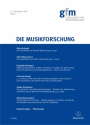 Die Musikforschung, Heft 1/2018  Magazine