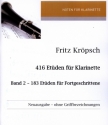 183 Et�den f�r Fortgeschrittene f�r Klarinette (ohne Griffbezeichnungen)