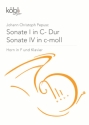 Sonate C-Dur Nr.1 und Sonate c-Moll Nr.4 f�r Horn und Klavier