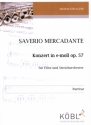 Konzert in e-Moll op.57  f�r Fl�te und Streichorchester Partitur und Stimmenset