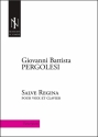Giovanni Baptista Pergolesi, Salve Regina voix aigu et clavier partition + partie voix