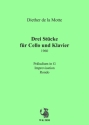 Diether de la Motte, 3 Stcke (1960) fr Cello und Klavier (1960)