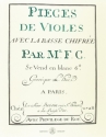 Pices de Violes avec la basse chiffre fr Viola da Gamba und Bc faksimile