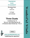 Faur, G, Three Duets Fl, Bb Cl