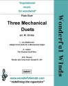 Beethoven/ Liadov/ Mozart, Three Mechanical Duets 2 Flutes