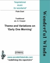 Traditional, Theme and Variations - Early One Morning 2 Flutes