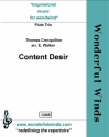 Crecquillon, T., Content Desir 3 Flutes