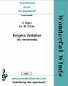 Elgar, E., Enigma Variations 4 Flutes incl. Pc, A, B