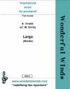 Vivaldi, A., Largo (Winter) 2 Flutes, Pc, A