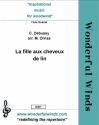 Debussy, C., La fille aux cheveux de lin 3 Flutes, A, B
