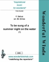 Delius, F., To be sung of a summer night on the water (1) 3 Flutes, A, B