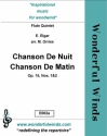 Elgar, E., Chanson De Nuit/Chanson De Matin 3 Flutes, A, B