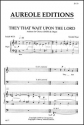 Gerald Near, They That Wait Upon the Lord Mixed Choir [SATB] and Organ Chorpartitur